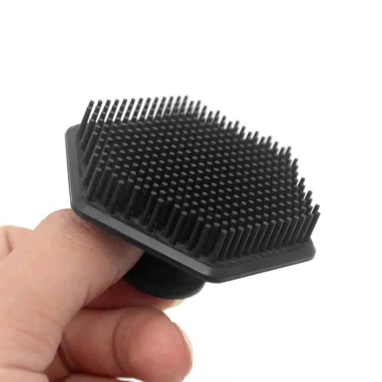 Black Silicone Face Brush Silicone Cleaning Divinely_shop